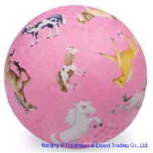 Pink Color 8.5 Inch Rubber Playground Balls